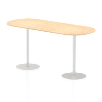 Dynamic Italia 2400mm Poseur Boardroom Table Maple Top 1145mm High Leg ITL0205