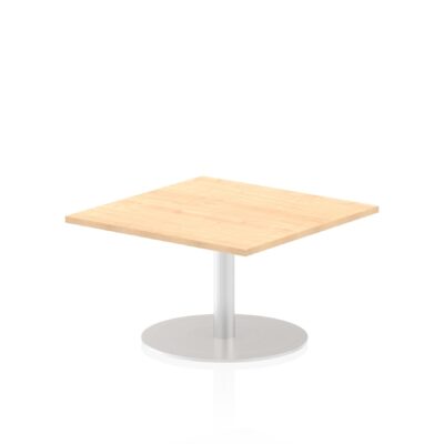 Dynamic Italia 800mm Poseur Square Table Maple Top 475mm High Leg ITL0331