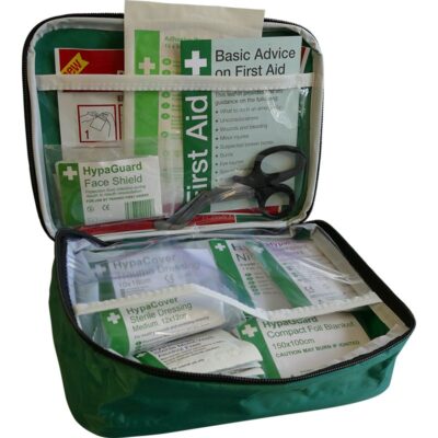 Safety First Aid British Standard Compliant Car & Taxi First Aid Kit in a Pouch – K3502MD