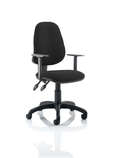 Eclipse Plus II Chair Black Adjustable Arms KC0027