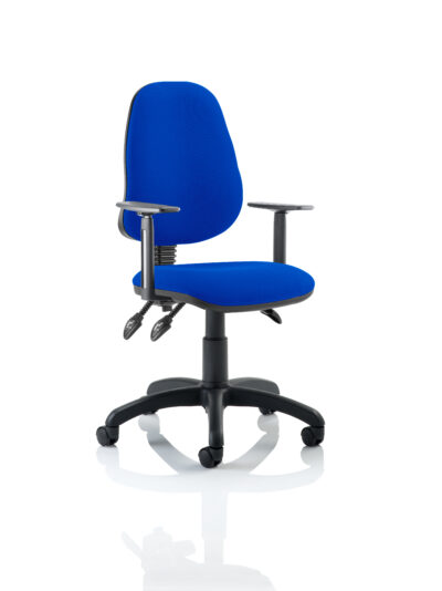 Eclipse Plus III Chair Blue Adjustable Arms KC0044