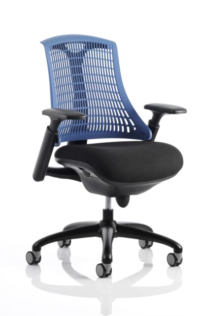 Flex Chair Black Frame With Blue Back KC0076
