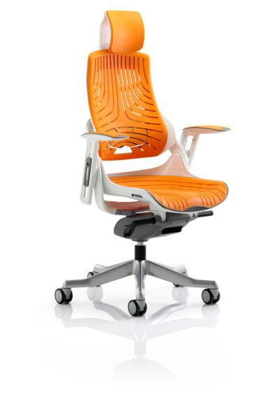 Zure Elastomer Gel Orange With Arms With Headrest KC0165