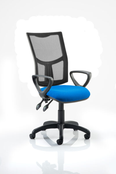 Eclipse Plus II Mesh Chair Blue Loop Arms KC0176