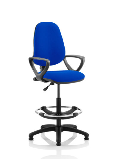 Eclipse Plus I Blue Chair With Loop Arms With Hi Rise Kit KC0243