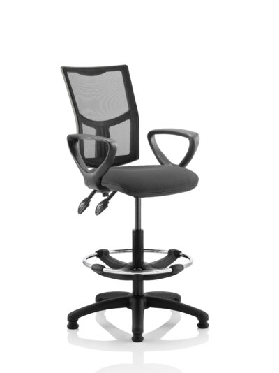 Eclipse Plus II Mesh Chair Charcoal Loop Arms Hi Rise Kit KC0268