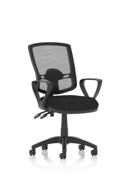 Eclipse Plus II Mesh Deluxe Chair Black loop Arms KC0304