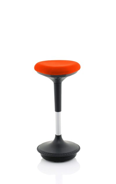 Sitall Deluxe Visitor Stool Bespoke Seat Tabasco Orange - KCUP1554