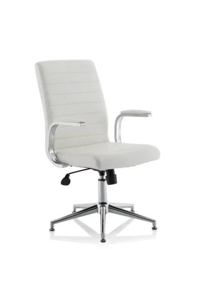 Ezra Executive White Leather Chair EX000189