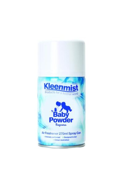 Kleenmist Aerosol Refill 270ml Baby Powder (Pack 12) 1008270S