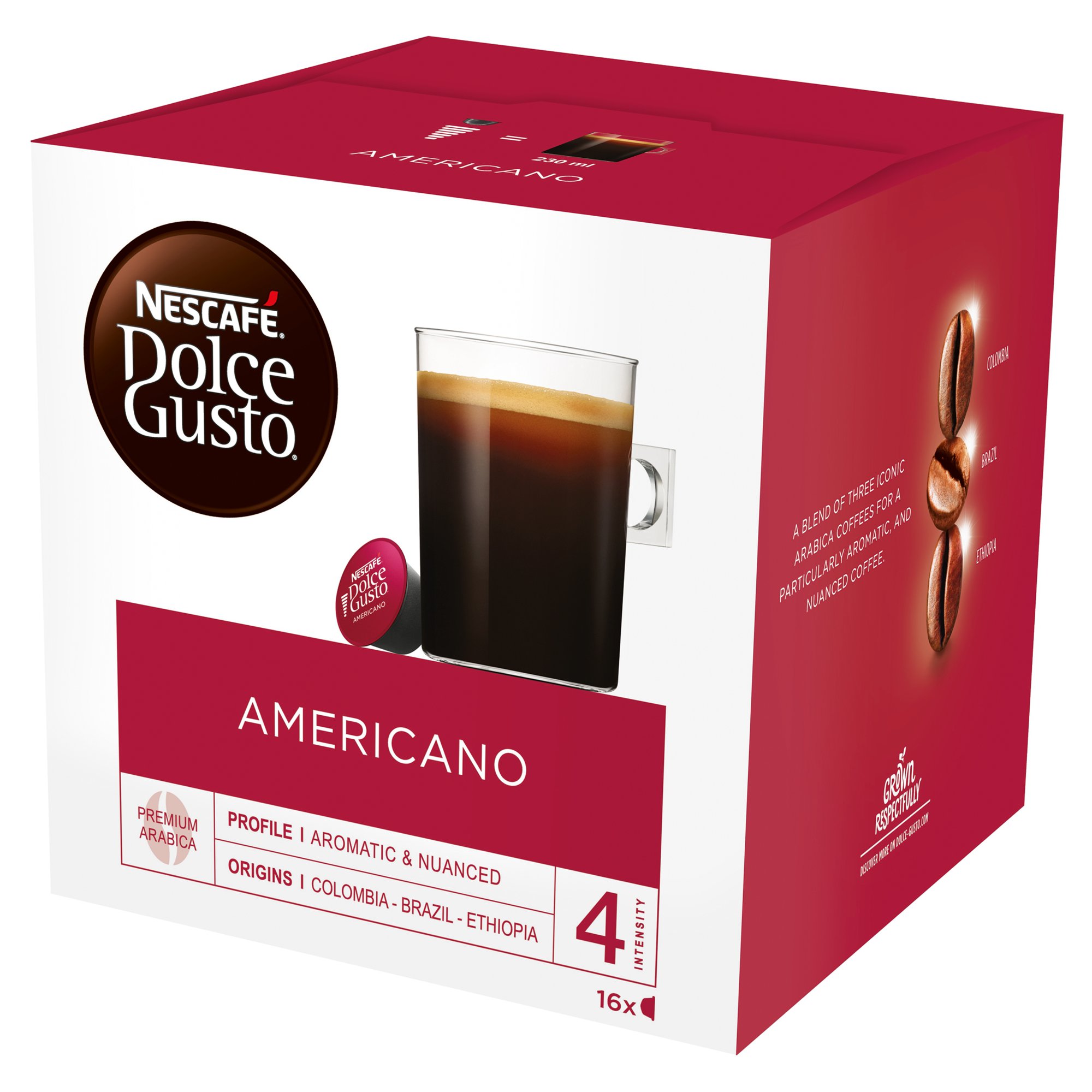 Nescafe Dolce Gusto  Americano Coffee 16 Capsules (Pack 3) - 12528219 - Image 3