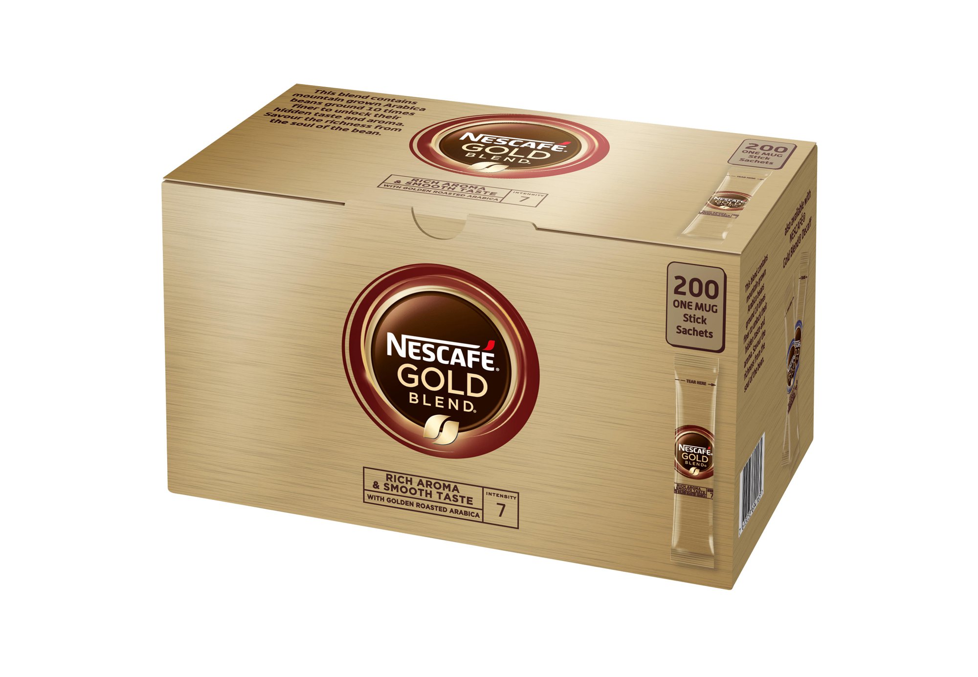 Nescafe Gold Blend One Cup Instant Coffee Sticks (Pack 200) - 12340523 - Image 6