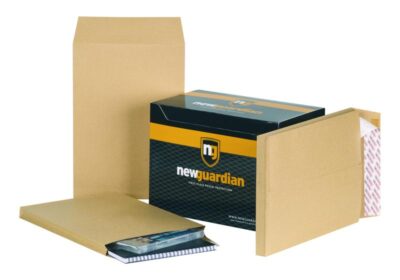 New Guardian Gusset Envelope 350x248mm Power-Tac Peel and Seal Plain 25mm Gusset 130gsm Manilla (Pack 100) - M29066