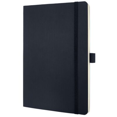 Sigel CONCEPTUM A5 Casebound Soft Cover Notebook Ruled 194 Pages Black CO321