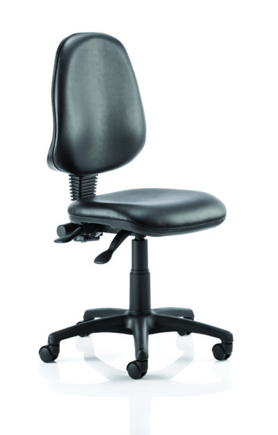 Eclipse Plus II Vinyl Chair Black Without Arms OP000029