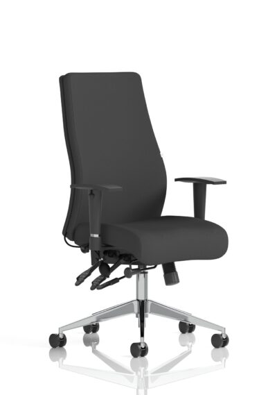 Onyx Black Fabric Without Headrest With Arms OP000095