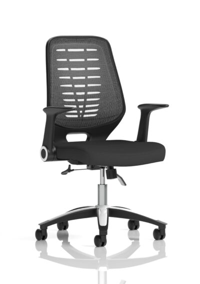 Relay Chair Airmesh Seat Silver Back With Arms OP000116