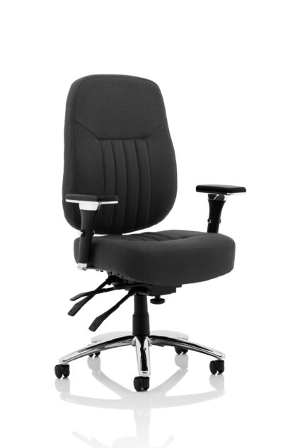 Barcelona Deluxe Black Fabric Operator Chair OP000242