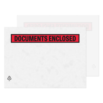Blake Purely Packaging Document Enclosed Wallet C5 235x175mm Peel and Seal Printed Clear (Pack 1000) – PDE42