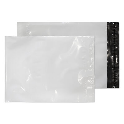 Blake Purely Packaging Polypost Polythene Pocket Envelope Peel and Seal C4+ 320x240mm White (Pack 100) – PE42/W/100