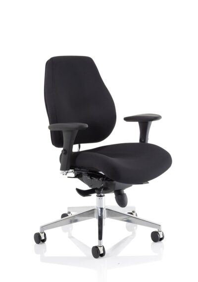 Chiro Plus Chair Black with Arms PO000001