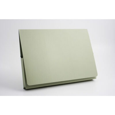 Guildhall Document Wallet Manilla Full Flap Foolscap 315gsm Green (Pack 50) - PW2-GRNZ
