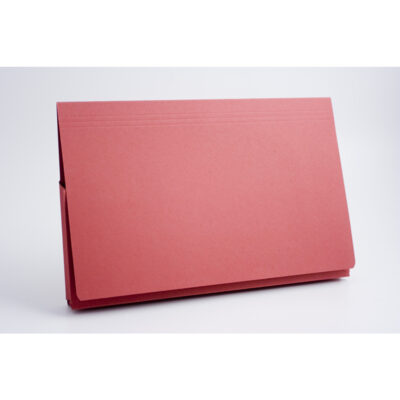 Guildhall Document Wallet Manilla Full Flap Foolscap 315gsm Red (Pack 50) - PW2-REDZ