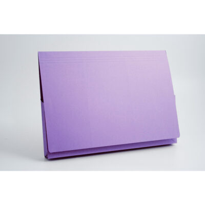 Guildhall Document Wallet Manilla 14x10 Full Flap 315gsm Mauve (Pack 50) - PW3-MVEZ