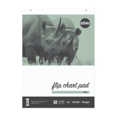Rhino A1 Flipchart Pad 40 Leaf Plain (Pack 5) – FC1TMP-4
