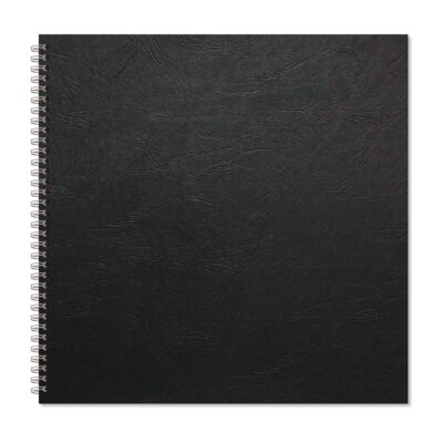 Rhino A4+ Oversize Hardback Scrapbook 40 Page Black Paper Plain (Pack 3) – RHBSB-8