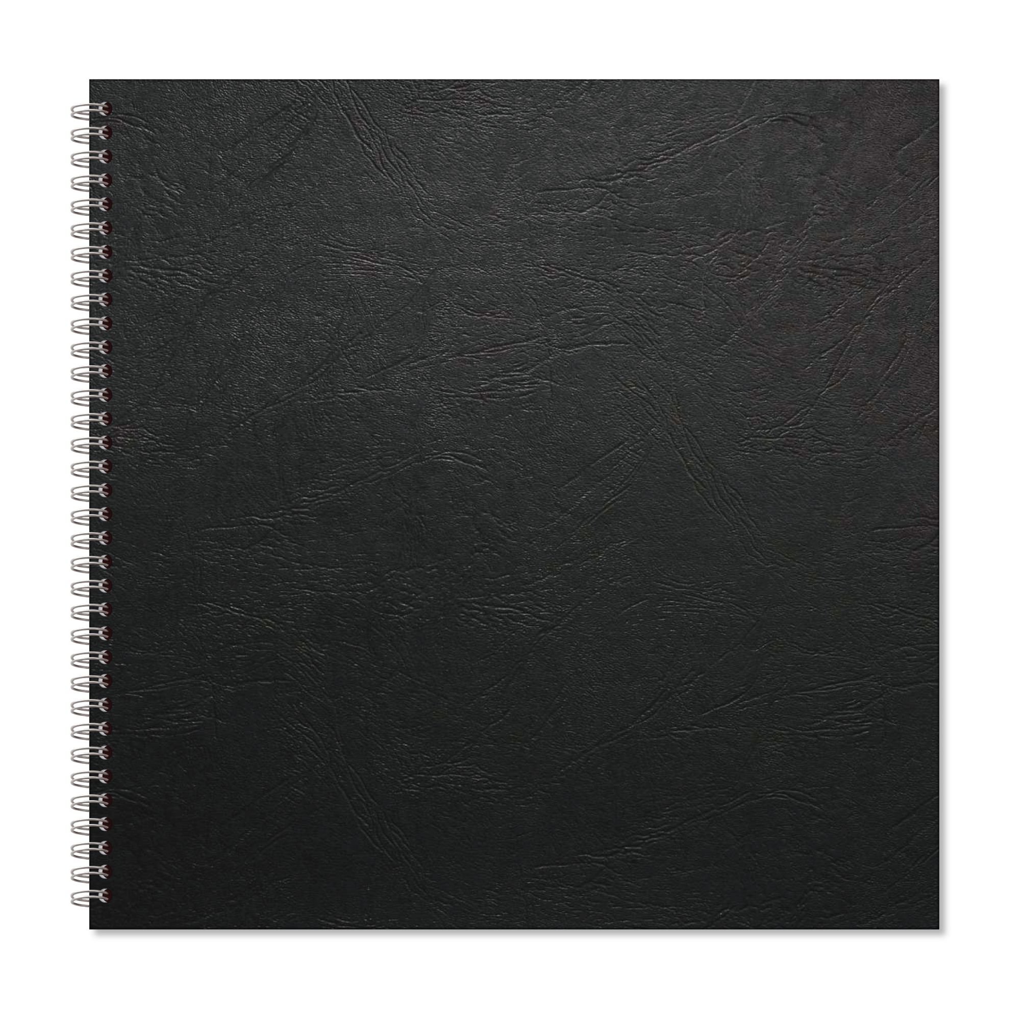 Rhino A4+ Oversize Hardback Scrapbook 40 Page Black Paper Plain (Pack 3) - RHBSB-8