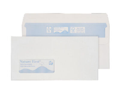 Blake Purely Environmental Wallet Envelope DL Self Seal Window 90gsm White (Pack 1000) - RN17884
