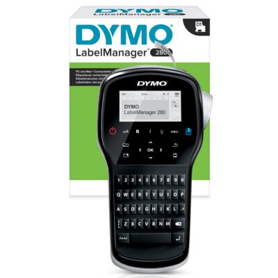 Dymo LabelManager 280 Handheld Label Printer QWERTY Keyboard Black/Silver – S0968960
