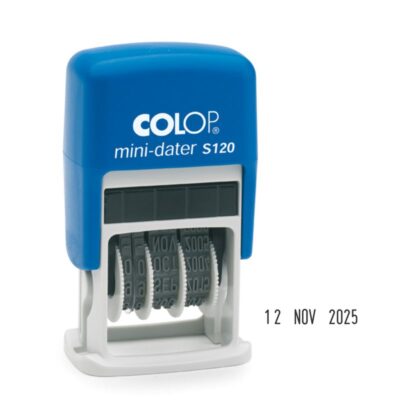 Colop S120 Self Inking Mini Date Stamp Black Ink – 104732
