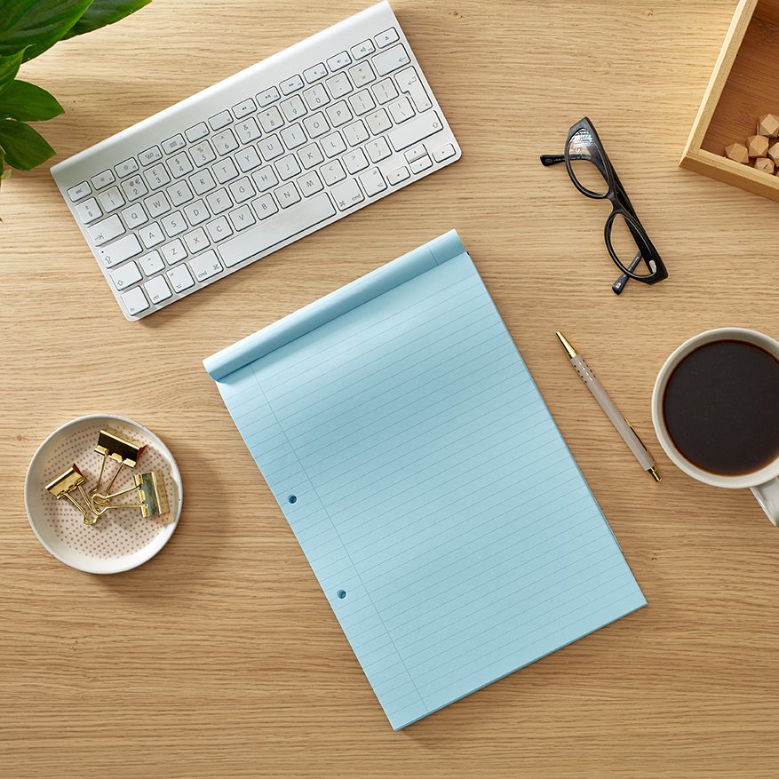 Rhino A4 Special Refill Pad 50 Leaf Feint Ruled 8mm With Margin Blue Tinted Paper (Pack 6) - HABFM-0 - Image 5