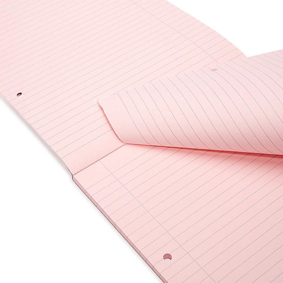 Rhino A4 Special Refill Pad 50 Leaf Feint Ruled 8mm With Margin Pink Tinted Paper (Pack 6) - HAPFM-8 - Image 2