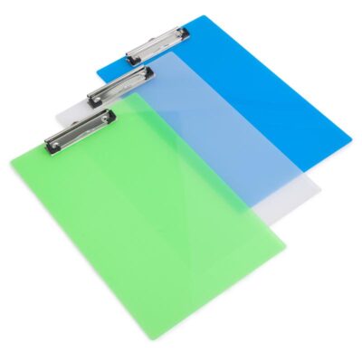 Rapesco Frosted Transparent Clipboard A4 Assorted Colours – SHPPCBAS
