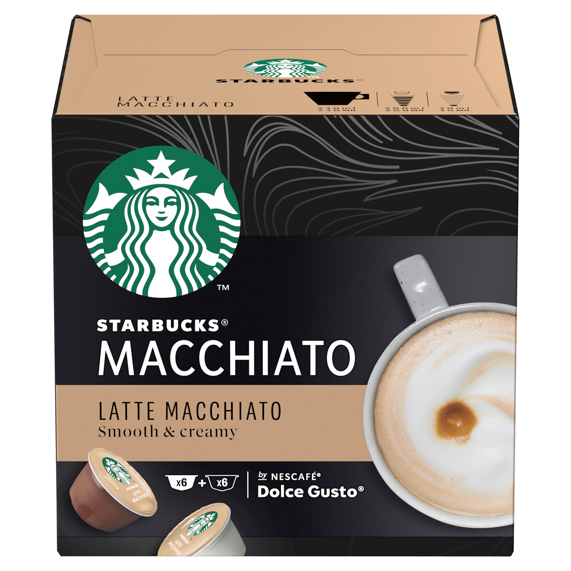 STARBUCKS by Nescafe Dolce Gusto Latte Macchiato Coffee 12 Capsules (Pack 3) - 12397696