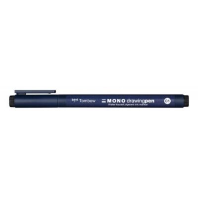 Tombow MONO Fineliner Drawing Pen 01 Tip 0.24mm Line Black (Pack 12) – WS-EFL01
