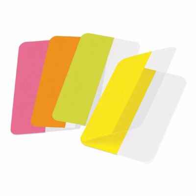 3L Twin Index Tabs Permanent 12x40mm Assorted Colours (Pack 24) – 10532