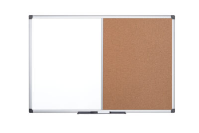 Bi-Office Maya Combination Board Cork/Non Magnetic Whiteboard Aluminium Frame 600x900mm – XA0302170