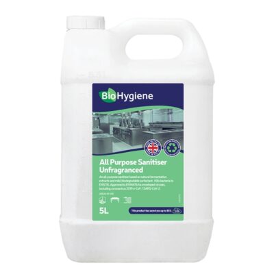 BioHygiene Unfragranced All Purpose Concentrated Sanitiser - 5 Litres