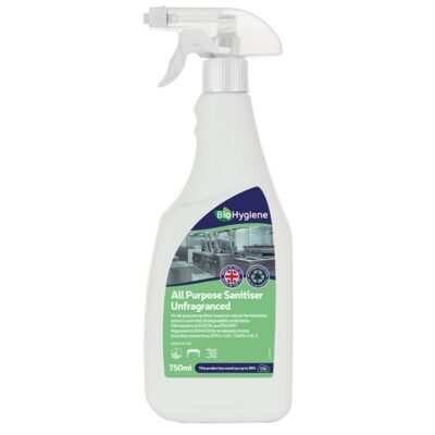 BioHygiene All Purpose Unfragranced Sanitiser - 750ml Trigger Spray