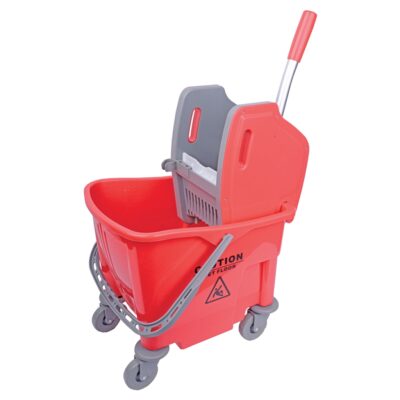 25 Litre Buffalo Mop Bucket & Wringer - Red