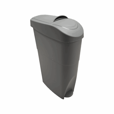 19 Litre Pedal Operated Sanitary Bin - Dark Grey