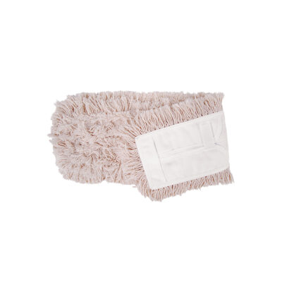 40cm Dust Control Long Pile Cotton Mop Head Only - White