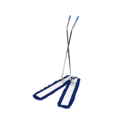 Synthetic V-Sweeper Complete - 1 Metre Blue Mop Heads