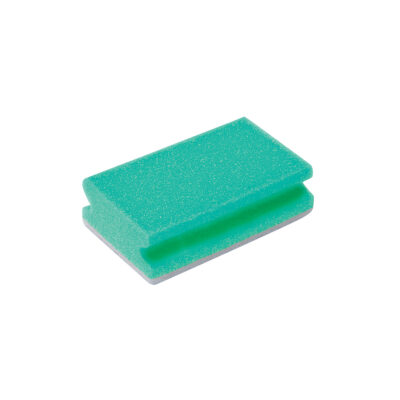 Finger Gripped Sponge Scourer - Pack of 10 in Green
