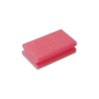 Finger Gripped Sponge Scourer - Pack of 10 in Red