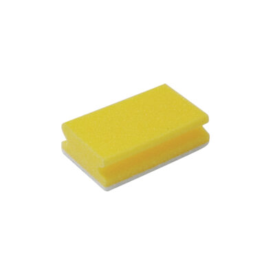 Finger Gripped Sponge Scourer - Pack of 10 in Yellow